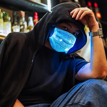LED Flashing Mask Rechargeable 7 Colors Luminous Lamp for Men Women Rave Mask Dancing Party Mask Funny Props Masque
LED Flashing Mask Rechargeable 7 Colors Luminous Lamp for Men Women Rave Mask Dancing Party Mask Funny Props Masque