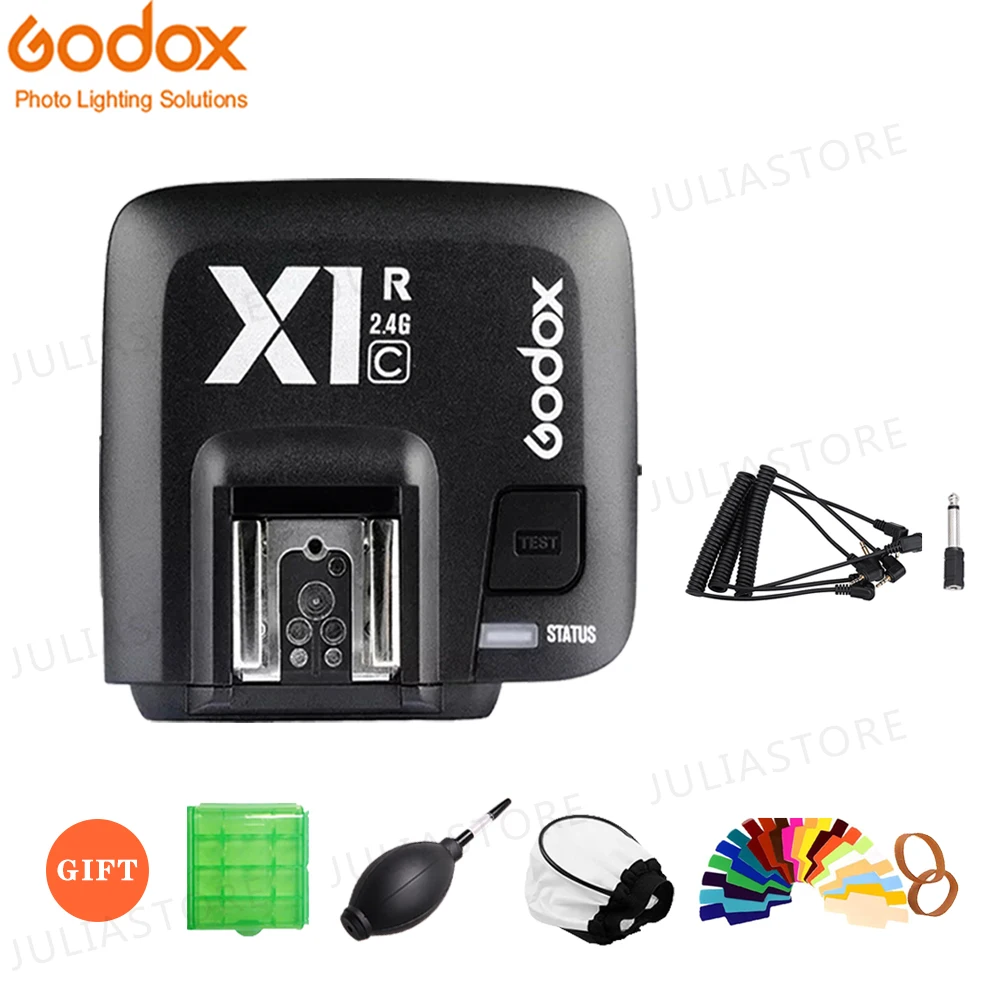 Godox X1R C / N S TTL 2 4G беспроводной флэш приемник для X1T C/N/S Xpro триггер Canon Nikon Sony DSLR