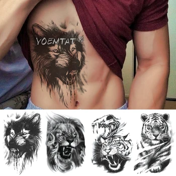 Skull Forest Wolf Temporary Tattoo Sticker Lion Tiger Waterproof Tatto Warrior Soldier Body Art Arm Fake Tatoo Men Women
Skull Forest Wolf Temporary Tattoo Sticker Lion Tiger Waterproof Tatto Warrior Soldier Body Art Arm Fake Tatoo Men Women