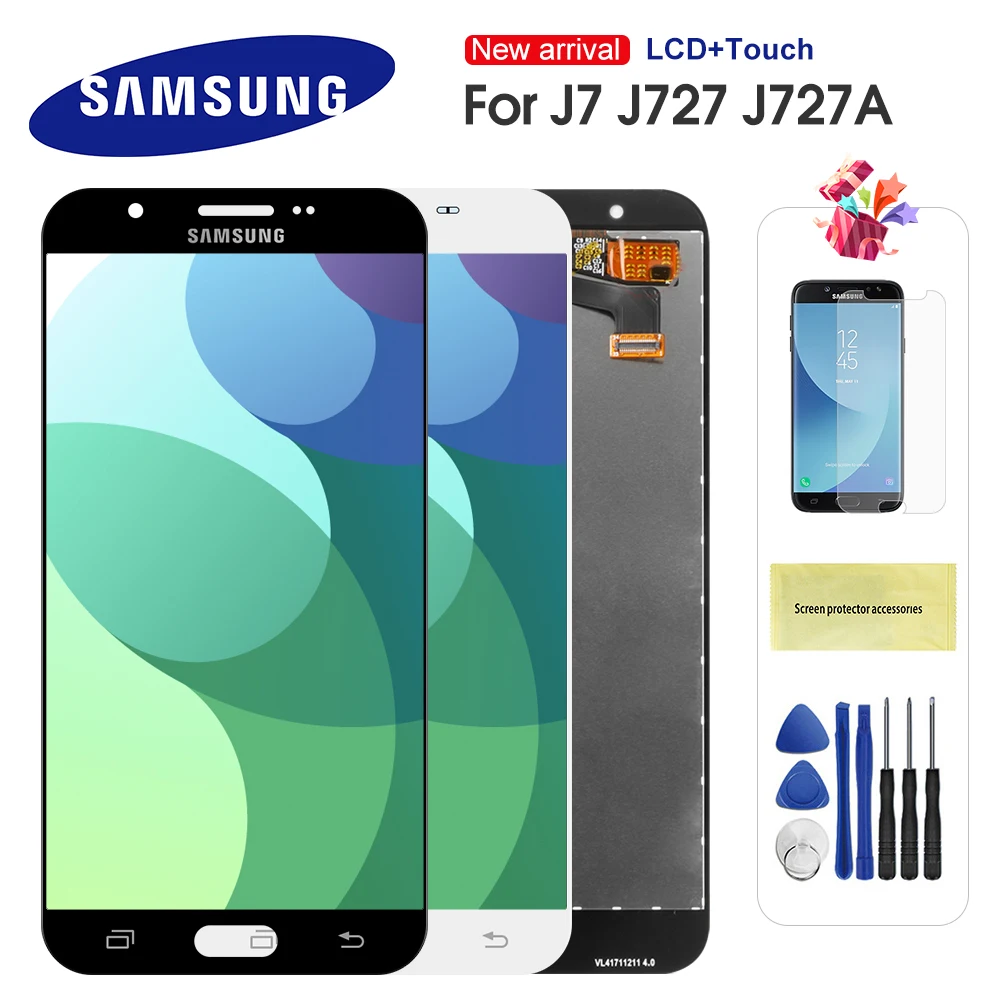 LCD For Samsung Galaxy J7 J727 SM-J727P J727V J727A Phone LCD Display Touch Screen Digitizer Assembly Can Adjust Brightness
LCD For Samsung Galaxy J7 J727 SM-J727P J727V J727A Phone LCD Display Touch Screen Digitizer Assembly Can Adjust Brightness