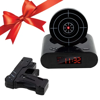 Gadget Target Laser Shooting Gun Alarm Clock Digital Electronic Desk Clock Table Watch Nixie Clock Snooze Bedside For Kids
Gadget Target Laser Shooting Gun Alarm Clock Digital Electronic Desk Clock Table Watch Nixie Clock Snooze Bedside For Kids