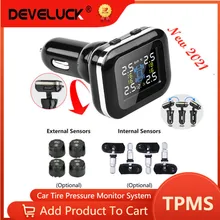 Develuck Car TPMS Cigarette Lighter Digital tpms Car Tire Pressure Alarm System USB Port Security Alarm Systems tire pressure Develuck Car TPMS Cigarette Lighter Digital tpms Car Tire Pressure Alarm System USB Port Security Alarm Systems tire pressure