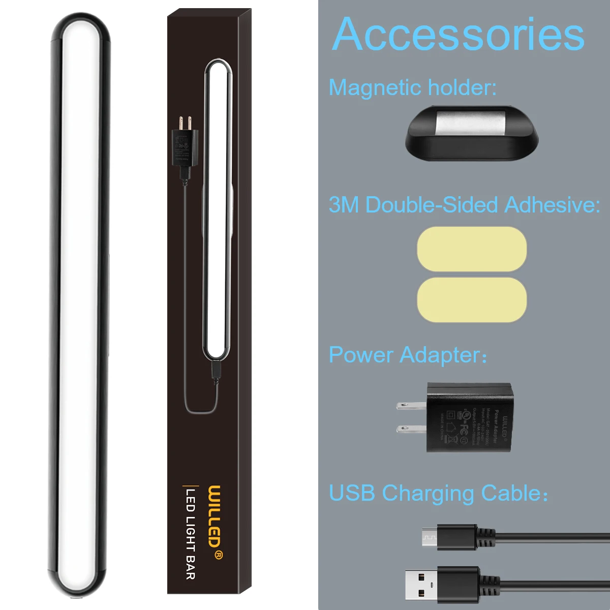 Generic LED Touch Table Lamp Desk Lamp Bulitin 2000mAh