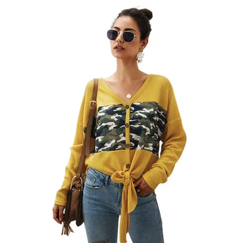 2019 autumn and winter new women's sweater female camouflage cardigan coat fashion loose large size knitted sweater coat shirt
2019 autumn and winter new women's sweater female camouflage cardigan coat fashion loose large size knitted sweater coat shirt