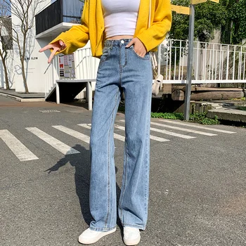 Fashion Women Loose Jeans Long Trousers Women Spring Summer New High Waist Straight Jeans Woman Casual Denim Pants Full Length 
Fashion Women Loose Jeans Long Trousers Women Spring Summer New High Waist Straight Jeans Woman Casual Denim Pants Full Length