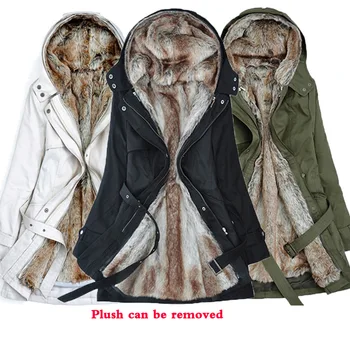 Vintage Hooded Jackets Coats for Women Mid-long Plush Collar Solid Belt Parka 2019 Warm Soft Fur Outwear Winter Jacket Plus Size
Vintage Hooded Jackets Coats for Women Mid-long Plush Collar Solid Belt Parka 2019 Warm Soft Fur Outwear Winter Jacket Plus Size