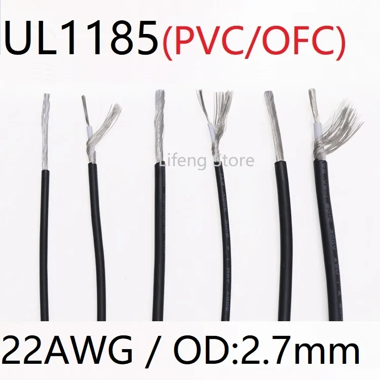 UL1185 22AWG Shielded Wire Signal Cable OD 2.7mm Channel Audio Line PVC Insulated Single Core OFC Copper Vedio Electronic Cable
UL1185 22AWG Shielded Wire Signal Cable OD 2.7mm Channel Audio Line PVC Insulated Single Core OFC Copper Vedio Electronic Cable