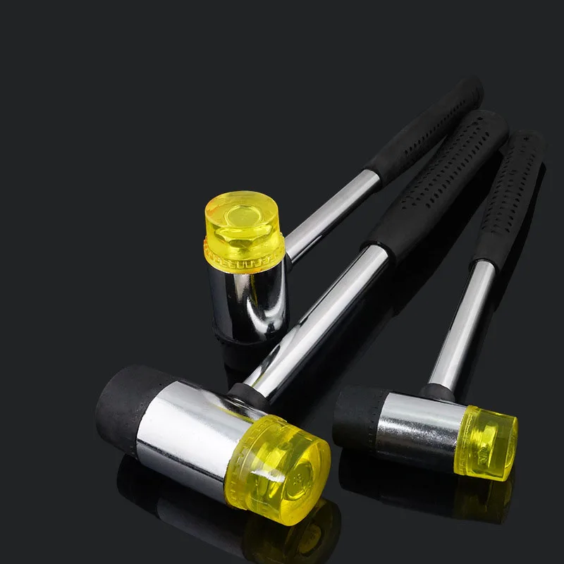 25/30/35/40mm Rubber Hammer Leather Double Face Soft Touch Hammer Black Plastic Coated Grip Double Head Rubber For Hammer
25/30/35/40mm Rubber Hammer Leather Double Face Soft Touch Hammer Black Plastic Coated Grip Double Head Rubber For Hammer