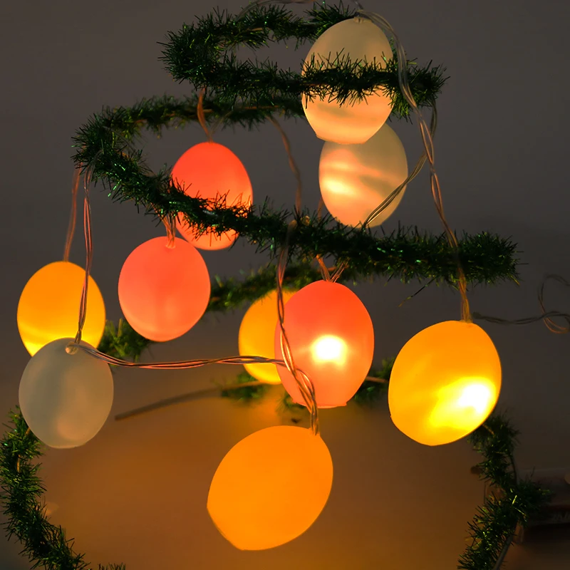10 LED lights Eggs-shape Colorful lamp Easter eggs Home/Garden Hanging ornament decoration Happy Easter Lights string garland
10 LED lights Eggs-shape Colorful lamp Easter eggs Home/Garden Hanging ornament decoration Happy Easter Lights string garland
