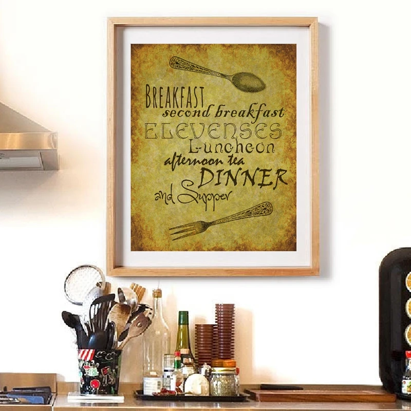 Hobbit Meals Schedule Menu Poster Prints Tolkien Quote Second Breakfast Art Canvas Painting Picture Kitchen Wall Art Decor
Hobbit Meals Schedule Menu Poster Prints Tolkien Quote Second Breakfast Art Canvas Painting Picture Kitchen Wall Art Decor