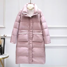 2022new Winter Parkas Women Thick Warm Stand Collar 90% White Duck Down Long Coat Casual Female Pocket Snow Jacket Outwear
2022new Winter Parkas Women Thick Warm Stand Collar 90% White Duck Down Long Coat Casual Female Pocket Snow Jacket Outwear