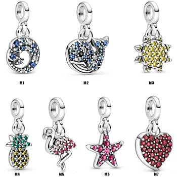 925 Sterling Silver My Blue Whale Yellow Sun Dangle Charm Fit Women Pandora Bracelet & Necklace Diy Jewelry
925 Sterling Silver My Blue Whale Yellow Sun Dangle Charm Fit Women Pandora Bracelet & Necklace Diy Jewelry