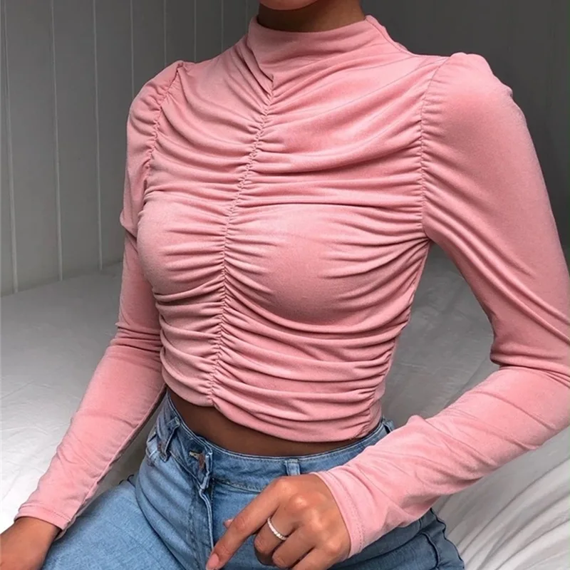 Autumn and winter new women's loose-fitting shorts with long-sleeved draw rope pleated dew umbilical cord bodysuit. clothes
Autumn and winter new women's loose-fitting shorts with long-sleeved draw rope pleated dew umbilical cord bodysuit. clothes