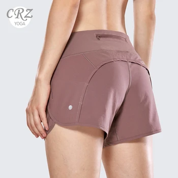CRZ YOGA Women's Workout Sports Running Shorts Pants With Zip Pocket - 4 inch
CRZ YOGA Women's Workout Sports Running Shorts Pants With Zip Pocket - 4 inch