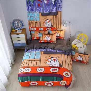 Cat eating sushi Bedding Set Baby cashmere Bed Set Cartoon Duvet Cover Set Twin Queen size Bed Sheet Pillowcases Keep warm
Cat eating sushi Bedding Set Baby cashmere Bed Set Cartoon Duvet Cover Set Twin Queen size Bed Sheet Pillowcases Keep warm
