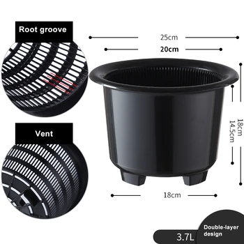 NEW Orchid Plant Pot with Holes Double Layer Container for Garden Flower Root Control
NEW Orchid Plant Pot with Holes Double Layer Container for Garden Flower Root Control
