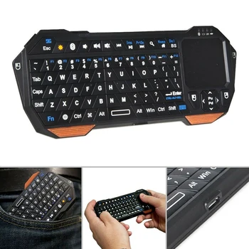 Portable Lightweight Mini Wireless Communication Keyboard Controller Keypad with Touchpad Led Light SP99
Portable Lightweight Mini Wireless Communication Keyboard Controller Keypad with Touchpad Led Light SP99