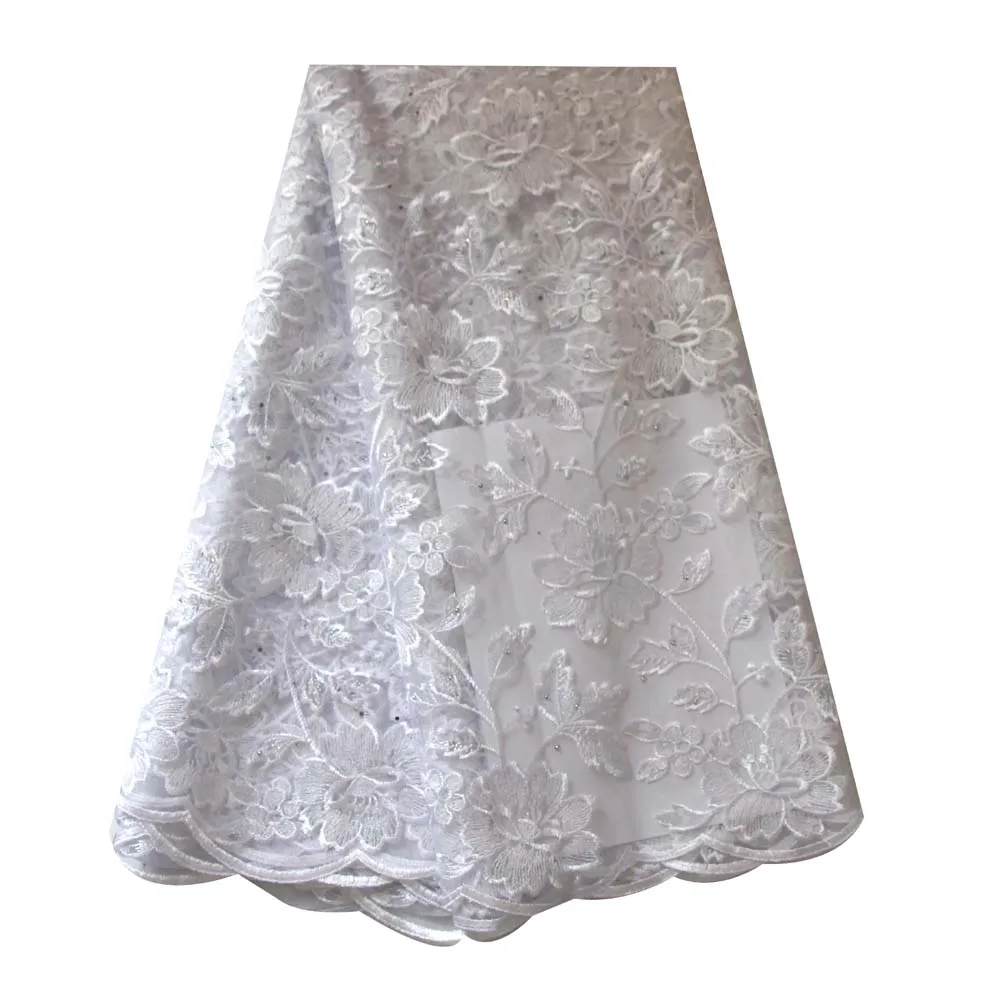 White African Lace Fabric 2019 High Quality Lace Factory Sale Cheap Embroidery Lace For Wedding Dress
White African Lace Fabric 2019 High Quality Lace Factory Sale Cheap Embroidery Lace For Wedding Dress