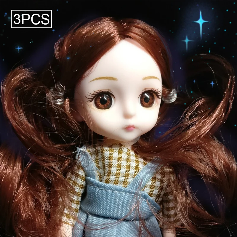 3PCs Replaceable Joint Princess SD Doll 16cm Simulation Doll Girl's Toy BJD Doll
3PCs Replaceable Joint Princess SD Doll 16cm Simulation Doll Girl's Toy BJD Doll