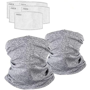 2 Pcs Unisex Head Face Neck Gaiter Tube Bandana Scarf Beanie Dustproof Outdoor Sports with 50Pcs Carbon Filters
2 Pcs Unisex Head Face Neck Gaiter Tube Bandana Scarf Beanie Dustproof Outdoor Sports with 50Pcs Carbon Filters