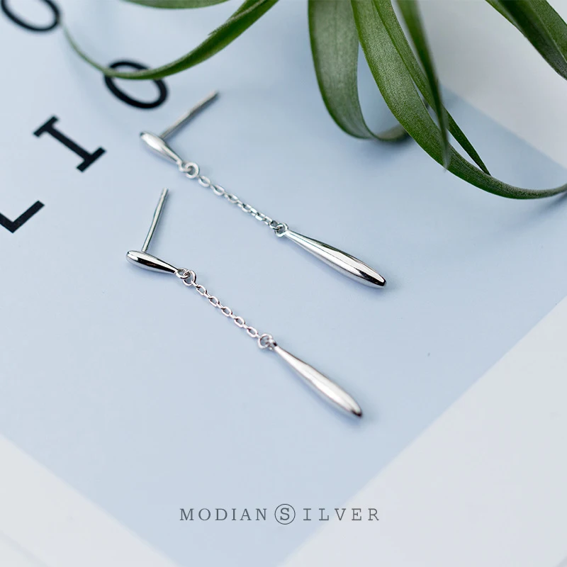 Modian High Quality 925 Sterling Silver Water Drop Earring for Women Simple Geometric Dangle Earrings Fine Jewelry Accessories
Modian High Quality 925 Sterling Silver Water Drop Earring for Women Simple Geometric Dangle Earrings Fine Jewelry Accessories