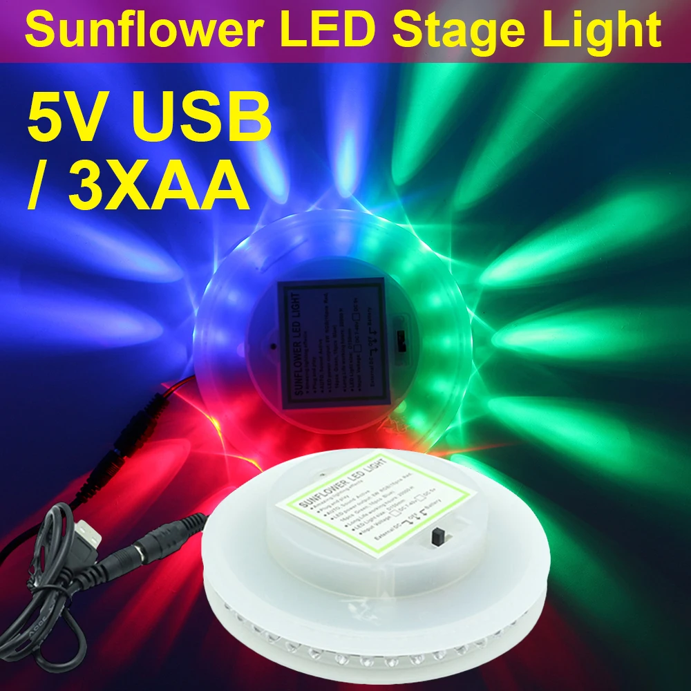 Sale Colorful Sound Music Control LED Stage Light Auto Rotating LED Stage Light 5V USB Battery Operated RGB Party Lights D30
Sale Colorful Sound Music Control LED Stage Light Auto Rotating LED Stage Light 5V USB Battery Operated RGB Party Lights D30