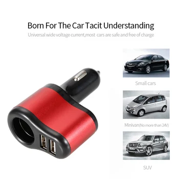 12V-24V Dual USB Car Charger Car Cigarette Lighter Charge Socket Splitter Adapter 3.1A Charger For IPhone Xiaomi Car Accessorie
12V-24V Dual USB Car Charger Car Cigarette Lighter Charge Socket Splitter Adapter 3.1A Charger For IPhone Xiaomi Car Accessorie