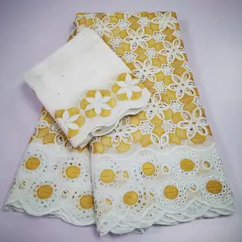 White Golden African 100% Cotton Lace Fabrics Yellow High Quality Nigerian French Net Lace Fabric For Dress 5+2Yards/Lot A-1038
White Golden African 100% Cotton Lace Fabrics Yellow High Quality Nigerian French Net Lace Fabric For Dress 5+2Yards/Lot A-1038