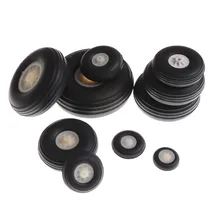 

2Pcs/lot Tail Wheel Rubber PU Plastic Hub 1" - 3.5" Inch For RC Airplane Replacement Parts Wholesale