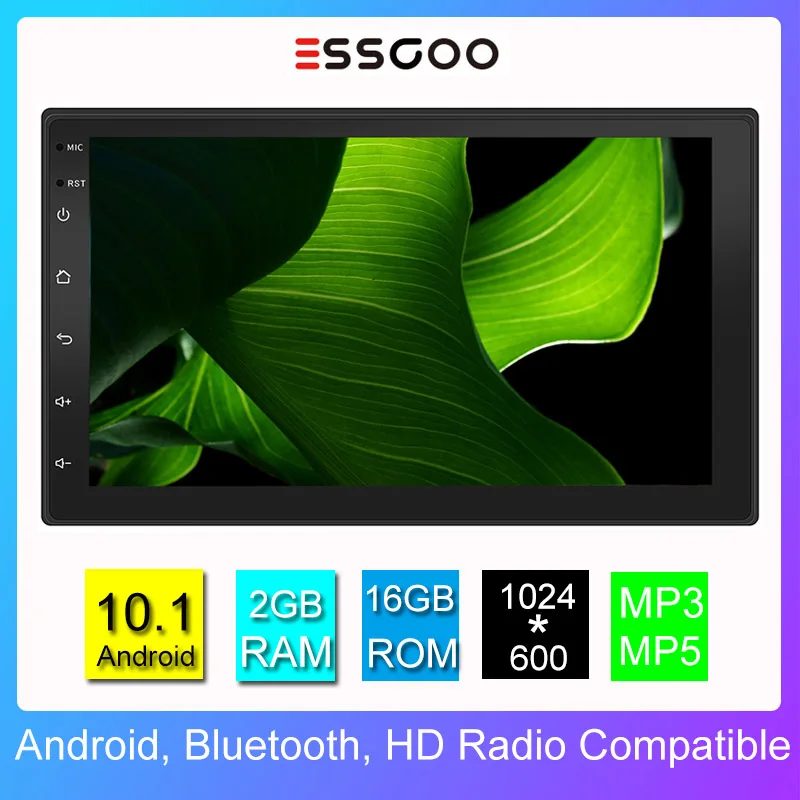 Essgoo Android10.1 Universal 2GB+16GB Car Radio 7inch Autoradio Auto Radio 2 Din Central Multimidia Video Player Automotivo Gps
Essgoo Android10.1 Universal 2GB+16GB Car Radio 7inch Autoradio Auto Radio 2 Din Central Multimidia Video Player Automotivo Gps