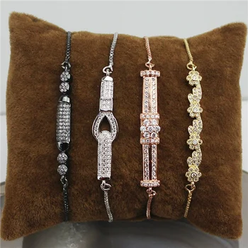 10pcs/lot New design colorful connector cz bracelet,plated cubic zircon component,popular bracelet cheap wholesale
10pcs/lot New design colorful connector cz bracelet,plated cubic zircon component,popular bracelet cheap wholesale