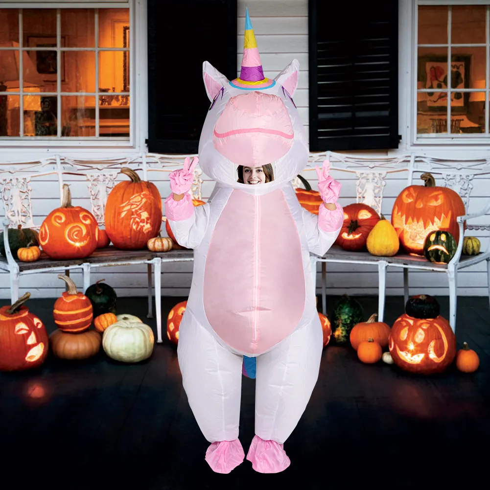 Pink Deluxe Unicorn Inflatable Costume Pink Deluxe Unicorn Inflatable Costume