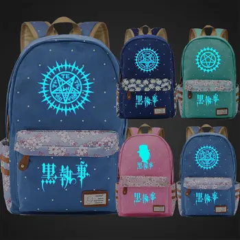 Blue Luminous New Fashion Anmie Cartoon Black Butler Flowers Dot Boy Girl School bag Bagpack Teenagers Canvas Backpack
Blue Luminous New Fashion Anmie Cartoon Black Butler Flowers Dot Boy Girl School bag Bagpack Teenagers Canvas Backpack