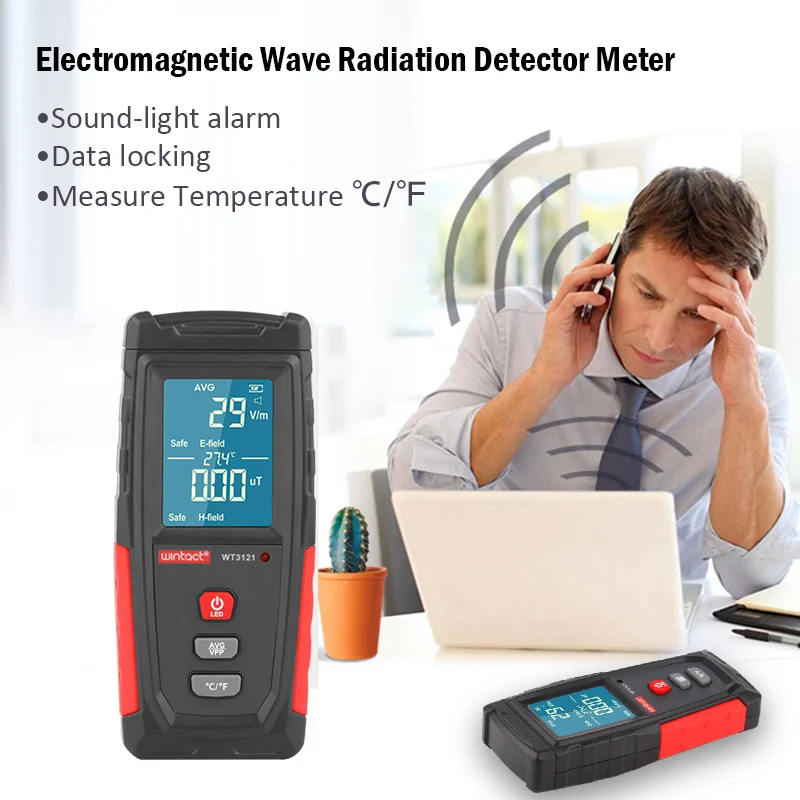 Electromagnetic Field Radiation Tester EMF Meter Electric Field Magnetic Field Dosimeter Detector Rechargeable Emission Dosimete
Electromagnetic Field Radiation Tester EMF Meter Electric Field Magnetic Field Dosimeter Detector Rechargeable Emission Dosimete
