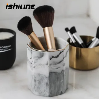 European-Style Ceramic Storage Box Fashion Marble Pattern Gilt Pen Makeup Brush Storage Tube Home Decoration
European-Style Ceramic Storage Box Fashion Marble Pattern Gilt Pen Makeup Brush Storage Tube Home Decoration