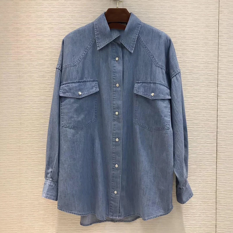 Office Lady Blue Blouse Top Elegant High Quality Cotton Blouse 2019 Fashion Women Long Sleeve Blouse
Office Lady Blue Blouse Top Elegant High Quality Cotton Blouse 2019 Fashion Women Long Sleeve Blouse