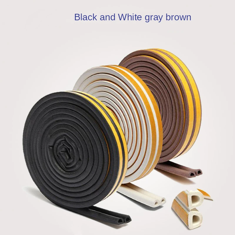 1meter Door and Window Sealing Strip Color Rubber Waterproof Dust Proof and Anticollision Dense Self-adhesive Dtype Sealing Tape
1meter Door and Window Sealing Strip Color Rubber Waterproof Dust Proof and Anticollision Dense Self-adhesive Dtype Sealing Tape
