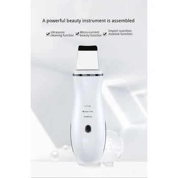 Scrubber Ultrasonic Rf Lifting High-frequency Ultrasonic Vibration Atomize Iontophoresis EMS Face Cleaner Face Skin Scrubber 
Scrubber Ultrasonic Rf Lifting High-frequency Ultrasonic Vibration Atomize Iontophoresis EMS Face Cleaner Face Skin Scrubber