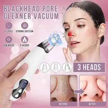 Electric Blackhead Remover Vacuum Suction Pore Cleaner Acne Blackhead Facial Removal Machine Skin Care Tool
Electric Blackhead Remover Vacuum Suction Pore Cleaner Acne Blackhead Facial Removal Machine Skin Care Tool