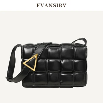 Luxury Brand Women's Shoulder Bag 100% Genuine Leather Fashion Woven Large Plaid Messenger Bag Simple Super Beautiful 2020 New
Luxury Brand Women's Shoulder Bag 100% Genuine Leather Fashion Woven Large Plaid Messenger Bag Simple Super Beautiful 2020 New
