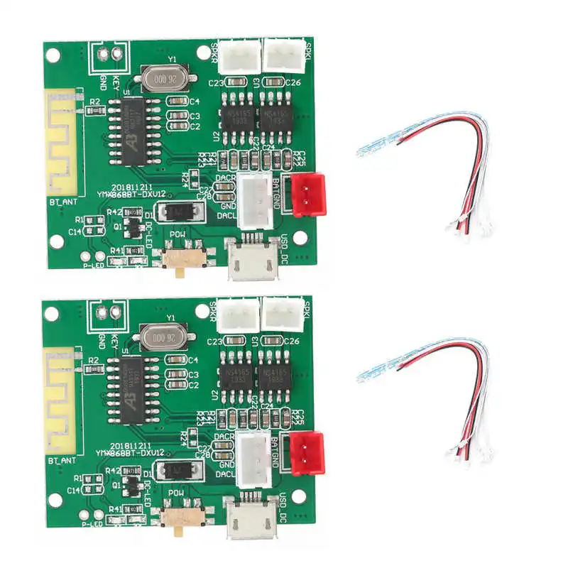 1 Pair Power Amp Module Amplifier Board Audio Stereo Sound Speaker for Bluetooth 5.0 TWS 3.7-5V For | Электроника