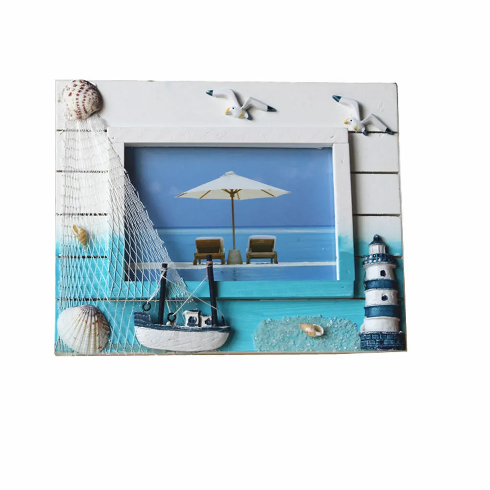 5 Inch Solid Wood Craft Photo Frame Marine Style Mediterranean Home Accessories Creative Frame Set
5 Inch Solid Wood Craft Photo Frame Marine Style Mediterranean Home Accessories Creative Frame Set