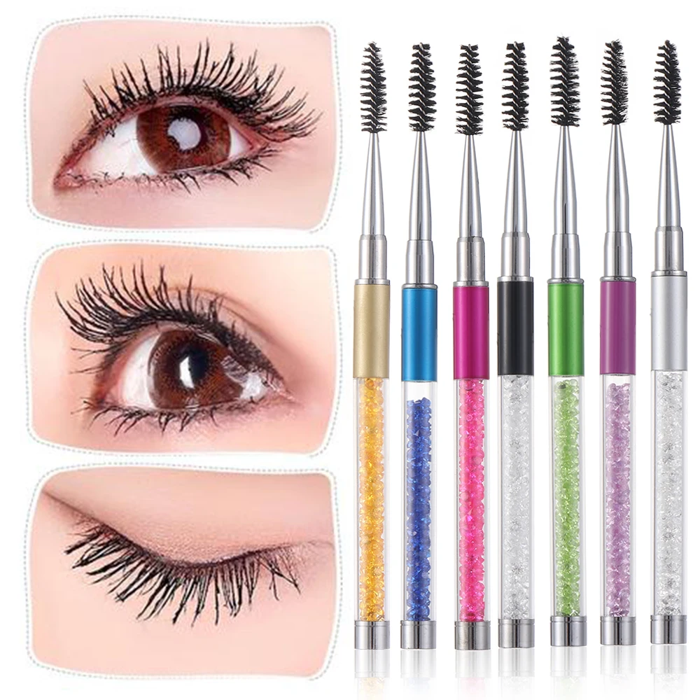 2020 Rhinestone Eyebrow Brush Mascara Spiral Wand Applicator Lashes Eyelash Brushes Extension Grafting Comb Eye Makeup Tools 
2020 Rhinestone Eyebrow Brush Mascara Spiral Wand Applicator Lashes Eyelash Brushes Extension Grafting Comb Eye Makeup Tools