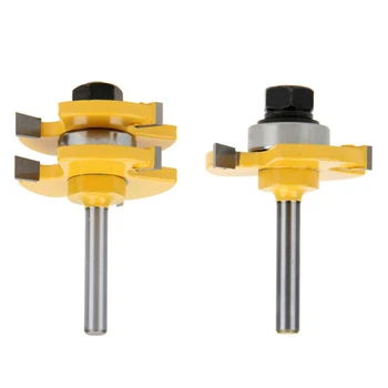 3 Teeth T-Shape Carpentry Kit Tongue Groove Router Bit Set Wood Milling Cutter
3 Teeth T-Shape Carpentry Kit Tongue Groove Router Bit Set Wood Milling Cutter