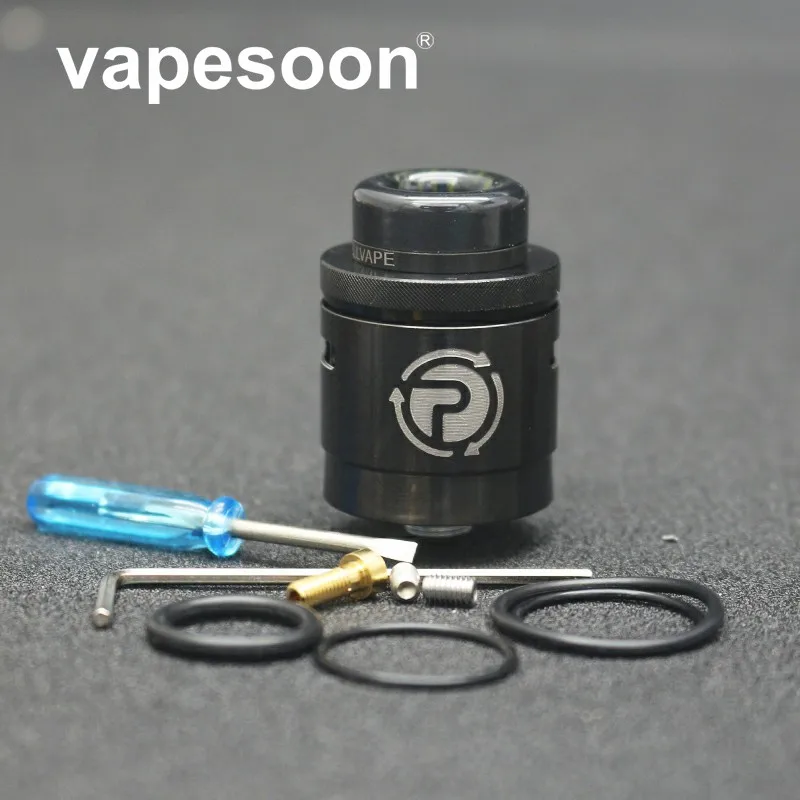 New Stock! vapesoon High Quality Drop Passage BF 24mm RDA With Resin Driptip Single/Dual Coil Builds Fit 510 Thread Tank
New Stock! vapesoon High Quality Drop Passage BF 24mm RDA With Resin Driptip Single/Dual Coil Builds Fit 510 Thread Tank