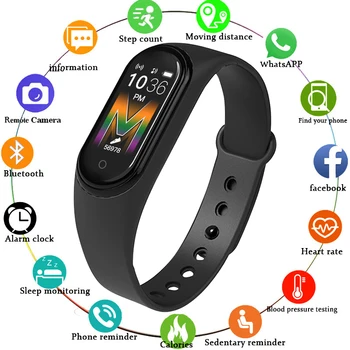 NEW M5 Health Bracelet Heart Rate Blood Pressure Smart Band Fitness Tracker Smartband Wristband for Smart Band 5 Smart Watch
NEW M5 Health Bracelet Heart Rate Blood Pressure Smart Band Fitness Tracker Smartband Wristband for Smart Band 5 Smart Watch