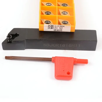 1pcs SDJCR1616H11 16x100mm CNC Lathe Tool Holder +10* DCMT11T304 Inserts Set Kit
1pcs SDJCR1616H11 16x100mm CNC Lathe Tool Holder +10* DCMT11T304 Inserts Set Kit