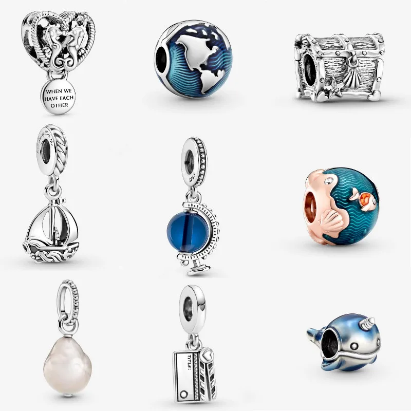 Summer 100% 925 Sterling Silver Beads Blue Globe Clip Charm,Chest of Treasure Charm,Sail Boat Dangle Charm
Summer 100% 925 Sterling Silver Beads Blue Globe Clip Charm,Chest of Treasure Charm,Sail Boat Dangle Charm