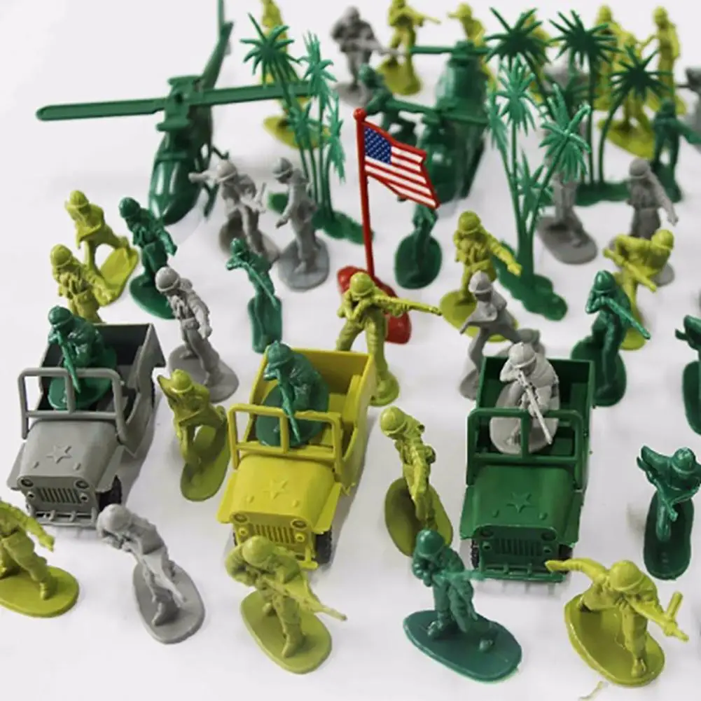 100Pcs/Set Kids Toy Simulation Military Soldiers Figure Men Plastic Mini Figures Model Children Toy
100Pcs/Set Kids Toy Simulation Military Soldiers Figure Men Plastic Mini Figures Model Children Toy