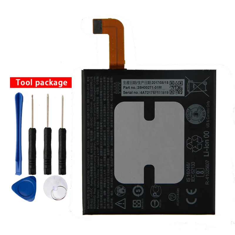 Original High Quality B2PZC100 phone Battery For HTC U11 601HT Sprint 2PZC5 3000mAh
Original High Quality B2PZC100 phone Battery For HTC U11 601HT Sprint 2PZC5 3000mAh